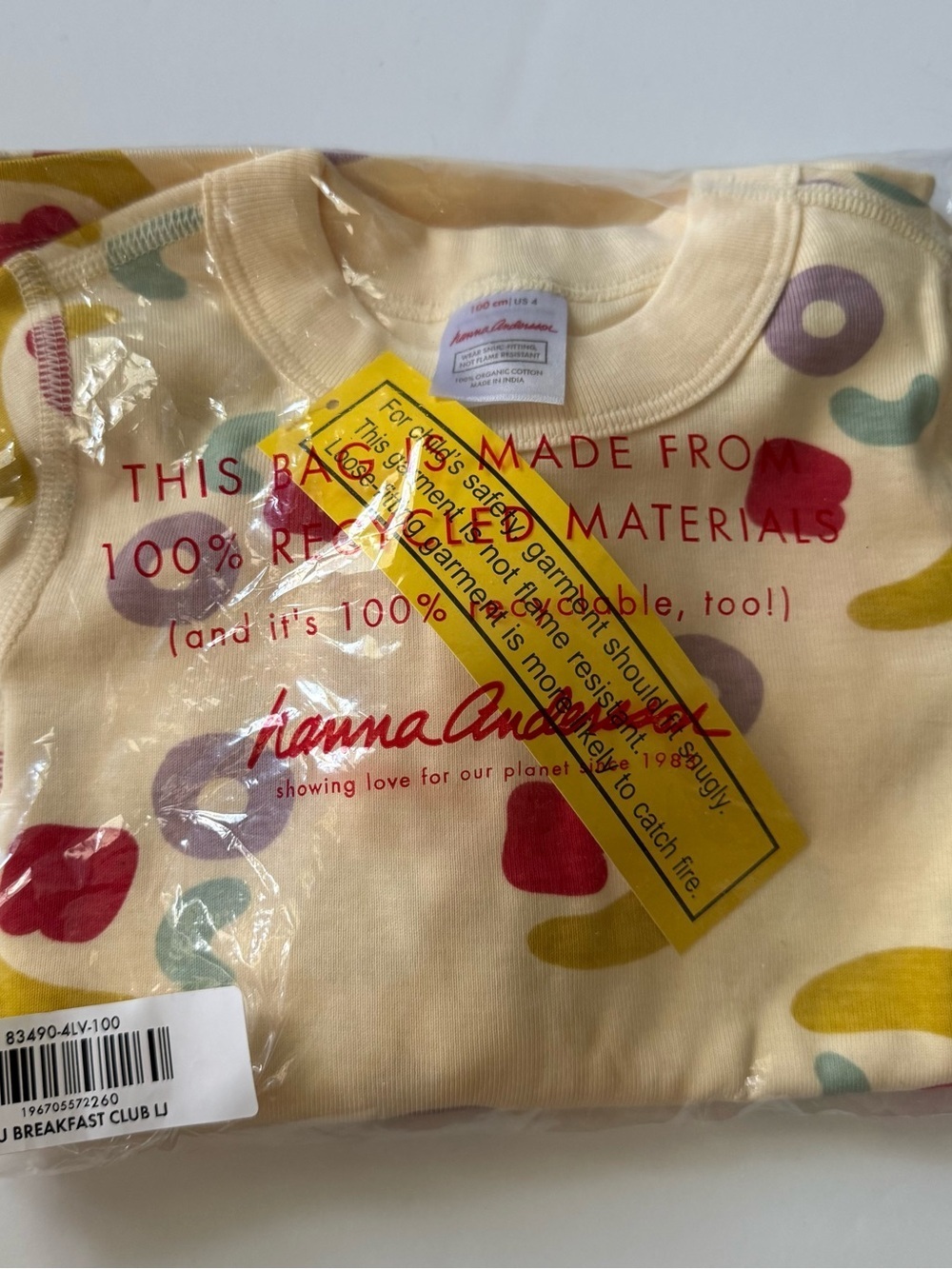 Hanna Andersson Kids Breakfast Club Long John Pajama Set